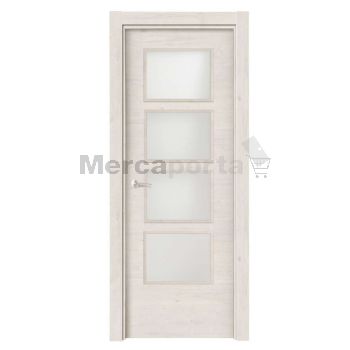 BLOCK PTA. VIDRIERA FAB. LISA CHAPA TRAVES ROBLE NORDICO LAMINADA