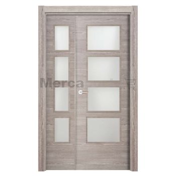 BLOCK PTA. VIDRIERA FAB. DOBLE LISA CHAPA TRAVES ROBLE FINLANDES LAMINADA