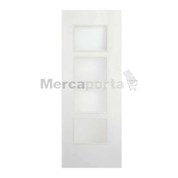 BLOCK CORRED V FABRICADA CANAL LISA (100) BLANCA LACADA