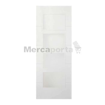 BLOCK CORRED V FABRICADA CANAL 4 RANURAS (400) BLANCA LACADA