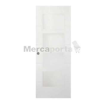 BLOCK CORRED V FABRICADA CANAL + HERRAJES 4 RANURAS (400) BLANCA LACADA