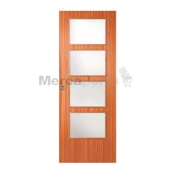 CORRED VIDRIERA FAB. CANAL + HERRAJES LISA VETA VERTICAL SAPELLY BZ MADERA
