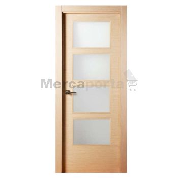 BLOCK PTA. VIDRIERA FAB. LISA CHAPA TRAVES ROBLE DECAPE BZ MADERA