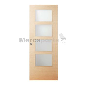CORRED VIDRIERA FAB. CANAL + HERRAJES LISA CHAPA TRAVES ROBLE DECAPE BZ MADERA