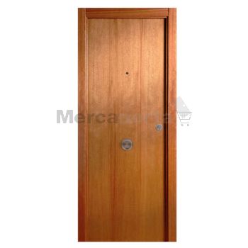 PUERTA BLINDADA LISA CEDRO