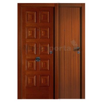 PUERTA BLINDADA COMBINADA 10 PLAFONES SAPELLY/LISA SAPELLY