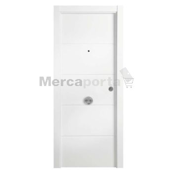 PTA. ENTRADA MZ 4 RANURAS 2110x825x45 BLANCA LACADA