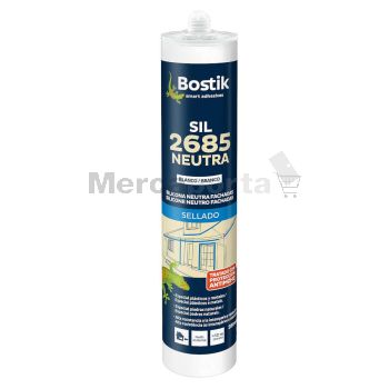 SILICONA BOSTIK 2685 NEUTRA 280 ML BLANCA