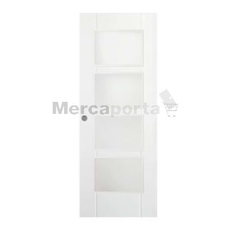 BLOCK CORRED V FABRICADA CANAL + HERRAJES 2 RANURAS (120) BLANCA LACADA