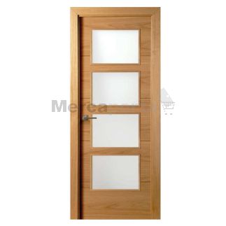 BLOCK PTA. VIDRIERA FAB. 4 RANURAS ROBLE BZ MADERA