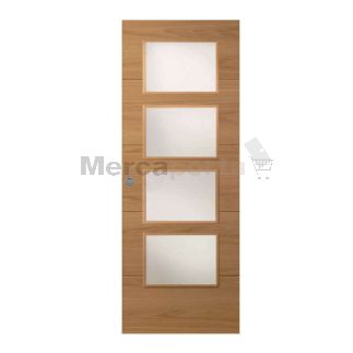 CORRED VIDRIERA FAB. CANAL + HERRAJES 4 RANURAS ROBLE BZ MADERA