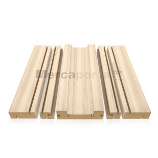 KIT JAMBAS MDF PARED 105 EXT. 2200x105x20 NOGAL ARENA LAMINADA