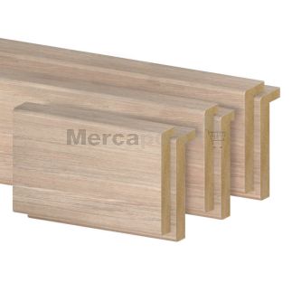KIT TAPETA MDF PALA LARGA/CORTA EXT. 2200x080x12/9 ROBLE GRIS LAMINADA