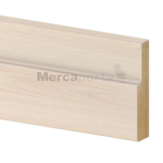 BAT. MDF EXT. 1 LADO C/GOMA G50 2200x140x30 NOGAL ARENA LAMINADO