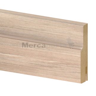 BAT. MDF EXT. 1 LADO C/GOMA G50 2200x140x30 ROBLE GRIS LAMINADO