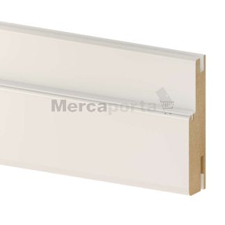 BAT. MDF EXT. C/GOMA G40 2200x070x25 (60x25) BLANCO LACADO