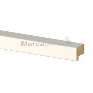 JUNQUILLO MDF 2200x021X15 BLANCO LACADO