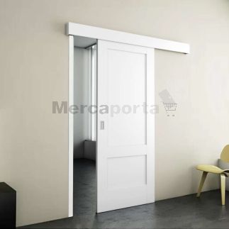 KIT GUIA CORREDERA MDF TAPETA+GUIA 2000x090x15 BLANCA LACADA