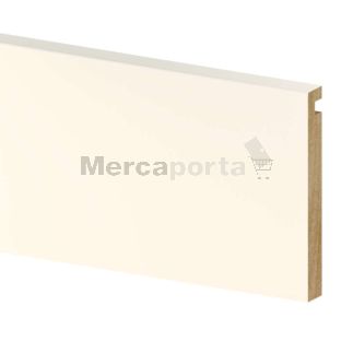 TAPETA MDF PLANA C/REGATA 2200x070x09 BLANCA LACADA